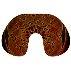 Celtic Spiritual Pattern Art Travel Neck Pillow by Pakrebo