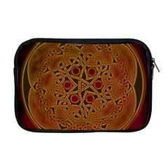 Celtic Spiritual Pattern Art Apple Macbook Pro 17  Zipper Case by Pakrebo