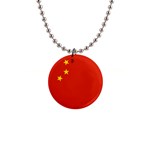 China Flag 1  Button Necklace Front