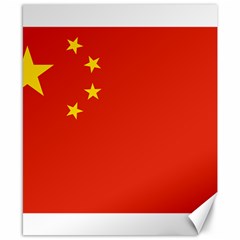 China Flag Canvas 8  X 10 