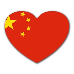 China Flag Heart Mousepads