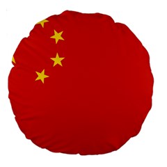 China Flag Large 18  Premium Round Cushions