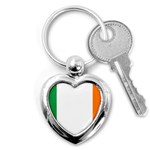 Ireland Flag Irish Flag Key Chain (Heart) Front