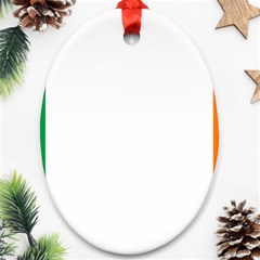 Ireland Flag Irish Flag Oval Ornament (two Sides) by FlagGallery