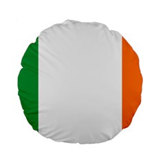 Ireland Flag Irish Flag Standard 15  Premium Flano Round Cushions by FlagGallery