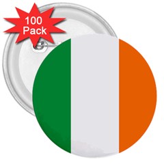 Flag Of Ireland Irish Flag 3  Buttons (100 Pack)  by FlagGallery