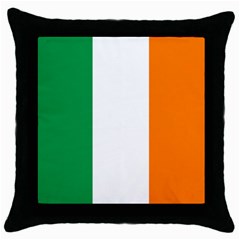 Flag Of Ireland Irish Flag Throw Pillow Case (black) by FlagGallery