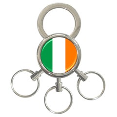 Flag Of Ireland Irish Flag 3-ring Key Chain by FlagGallery