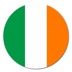 Flag Of Ireland Irish Flag Magnet 5  (round) by FlagGallery