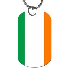 Flag Of Ireland Irish Flag Dog Tag (one Side) by FlagGallery