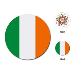 Flag Of Ireland Irish Flag Playing Cards Single Design (round) by FlagGallery