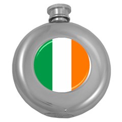 Flag Of Ireland Irish Flag Round Hip Flask (5 Oz) by FlagGallery