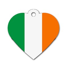 Flag Of Ireland Irish Flag Dog Tag Heart (one Side) by FlagGallery