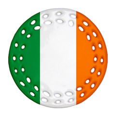 Flag Of Ireland Irish Flag Ornament (round Filigree) by FlagGallery