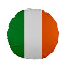 Flag Of Ireland Irish Flag Standard 15  Premium Flano Round Cushions by FlagGallery