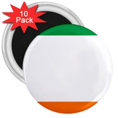 Flag of Ireland Irish Flag 3  Magnets (10 pack) 