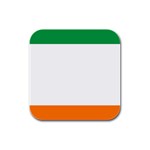 Flag of Ireland Irish Flag Rubber Square Coaster (4 pack)  Front