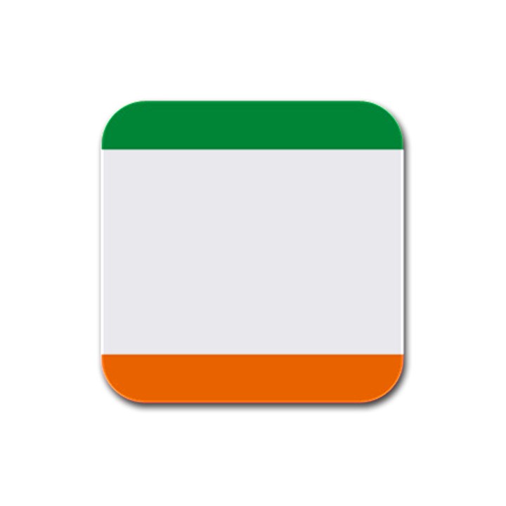 Flag of Ireland Irish Flag Rubber Square Coaster (4 pack) 