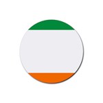 Flag of Ireland Irish Flag Rubber Round Coaster (4 pack)  Front