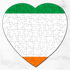 Flag Of Ireland Irish Flag Jigsaw Puzzle (heart) by FlagGallery