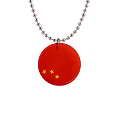 Chinese Flag Flag Of China 1  Button Necklace