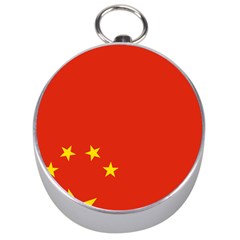 Chinese Flag Flag Of China Silver Compasses