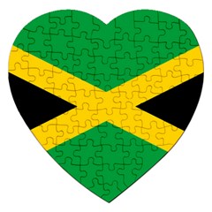 Jamaica Flag Jigsaw Puzzle (heart) by FlagGallery