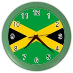 Jamaica flag Color Wall Clock Front