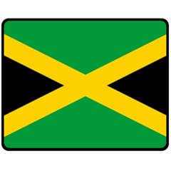 Jamaica Flag Fleece Blanket (medium)  by FlagGallery