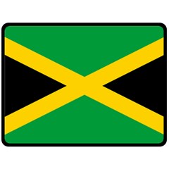 Jamaica Flag Double Sided Fleece Blanket (large)  by FlagGallery