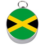 Jamaica flag Silver Compasses Front