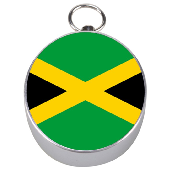 Jamaica flag Silver Compasses