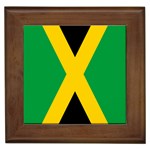 Jamaica Flag Framed Tiles Front