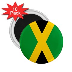 Jamaica Flag 2 25  Magnets (10 Pack)  by FlagGallery