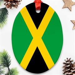 Jamaica Flag Oval Ornament (two Sides) by FlagGallery