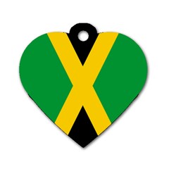 Jamaica Flag Dog Tag Heart (one Side) by FlagGallery