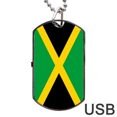 Jamaica Flag Dog Tag Usb Flash (one Side) by FlagGallery