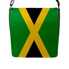 Jamaica Flag Flap Closure Messenger Bag (l) by FlagGallery