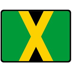 Jamaica Flag Double Sided Fleece Blanket (large)  by FlagGallery