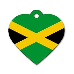 Jamaica Flag Dog Tag Heart (one Side) by FlagGallery