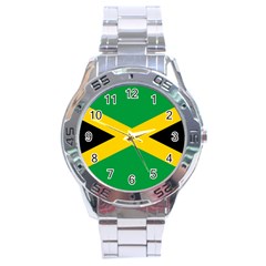 Jamaica Flag Stainless Steel Analogue Watch by FlagGallery