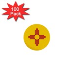 New Mexico Flag 1  Mini Buttons (100 pack)  Front