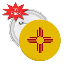 New Mexico Flag 2 25  Buttons (10 Pack)  by FlagGallery