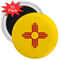 New Mexico Flag 3  Magnets (10 Pack)  by FlagGallery