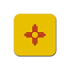 New Mexico Flag Rubber Coaster (square)  by FlagGallery