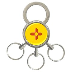 New Mexico Flag 3-ring Key Chain by FlagGallery