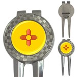 New Mexico Flag 3-in-1 Golf Divots Front