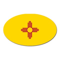 New Mexico Flag Oval Magnet by FlagGallery