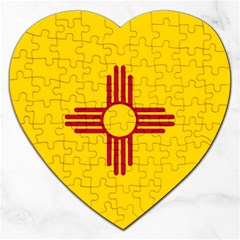 New Mexico Flag Jigsaw Puzzle (heart) by FlagGallery