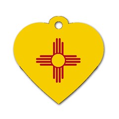 New Mexico Flag Dog Tag Heart (one Side) by FlagGallery